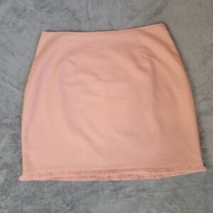 Windsor Skirt Women's M Blush Pink Fringe Hem Mini skirt soft girl y2k preppy
